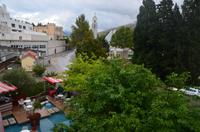 283 Mostar,  Blick vom hotel Bevanda zur Kathedrale