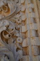 074 Sibenik, Detail des Westportals der Kathedrale des Heiligen Jacob