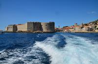 203 Dubrovnik, Ausfahrt aus dem Altstadthafen