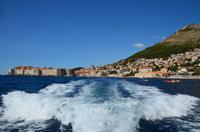 204 Dubrovnik, Ausfahrt aus dem Altstadthafen