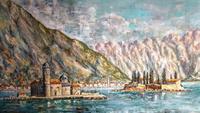 165d Bucht von Kotor, Gemälde der Kirche Maria auf dem Felsen