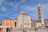 016 Zadar, Donatuskirche mit Forum und Campanile