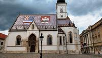 002o Zagreb, Markusplatz mit Marcuskirche