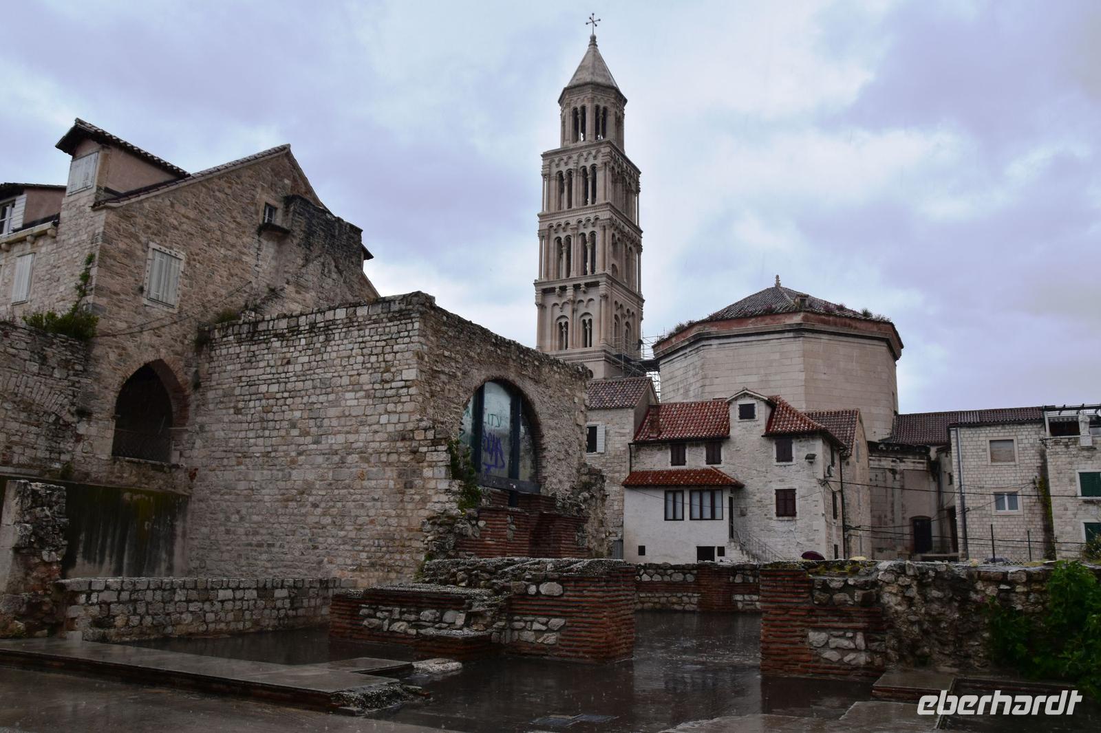 091 Split, Ruinen des Diokletianpalastes und Kathedrale des Hl. Domnius