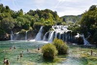 034 Krka NP, Baden unter dem Skradinski Buk