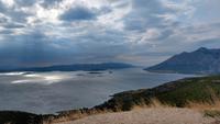 131 Halbinsel Peljesac, Blick auf Orebic und die Insel Korcula