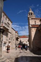 163 Korcula, Ameri und Gabrielis Palast sowie Kathederale des Hl. Marcus