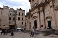 226 Dubrovnik, Portal der Kathedrale und Mauer des alten Ragusa