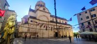 3-88 Sibenik, Marktplatz mit Kathedrale
