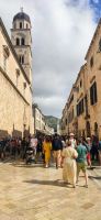 7-10 Dubrovnik, Stradun mit Franziskanerkirche und Uhrturm