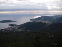 Blick hinunter auf Budvar