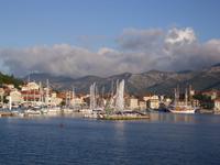 Blick auf Stadt Korcula
