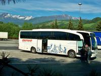 Unser Bus in den Alpen