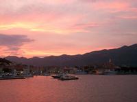 Abendstimmung in Korcula (Blick von unserem Hotel)