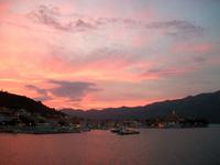Abendstimmung in Korcula (Blick von unserem Hotel)