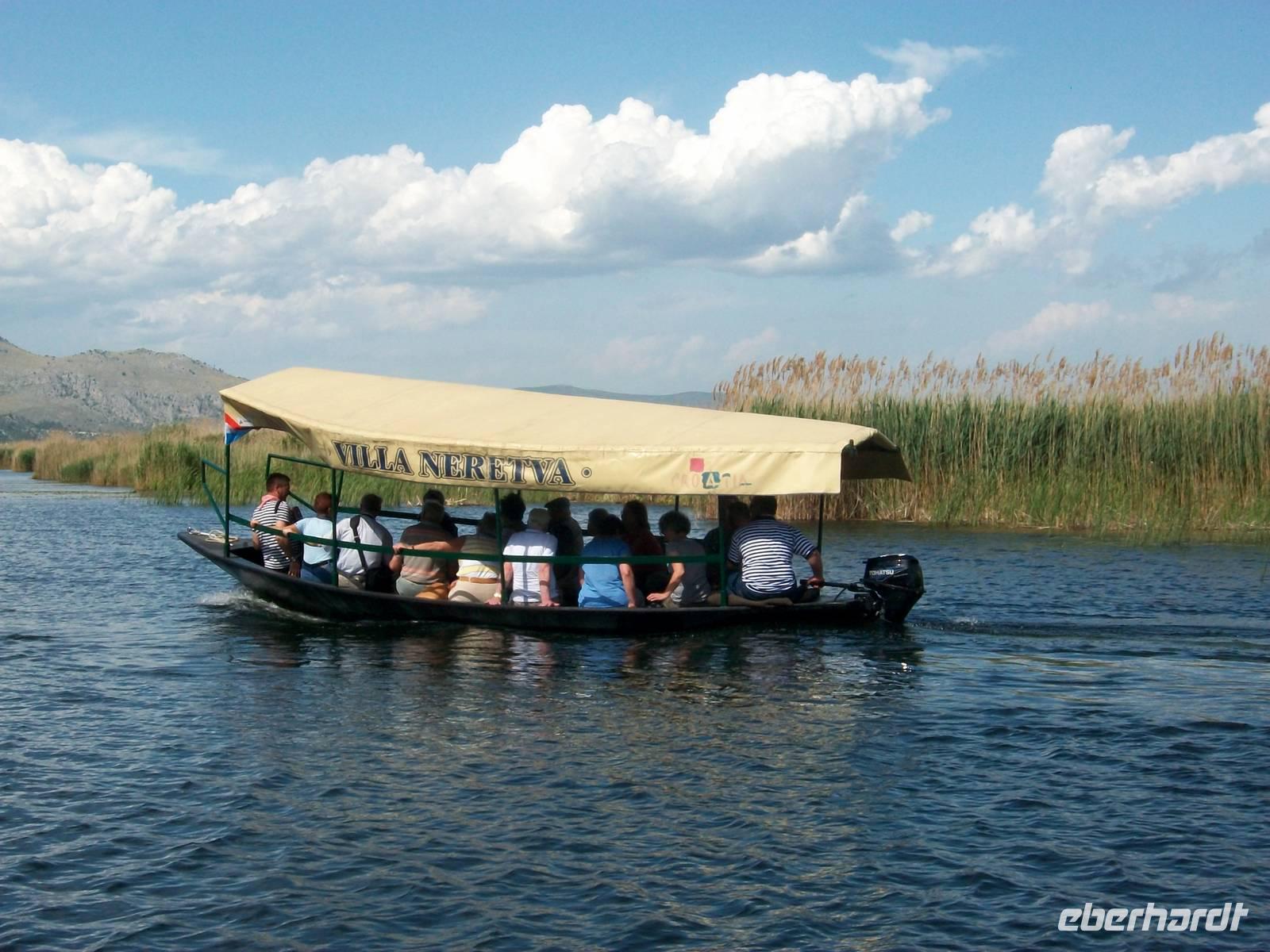Bootsfahrt auf der Neretva