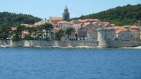 Blick auf Korcula