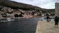 Blick vom Dubrovniker Hafen aufs Meer hinaus