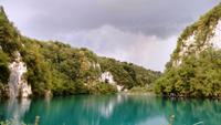 064 NP Plitvicer Seen, Gewitter über dem Silbersee