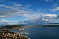 126 Blick auf den Siedlungsraum um Trogir