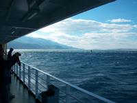 Stürmische Überfahrt mit Bora