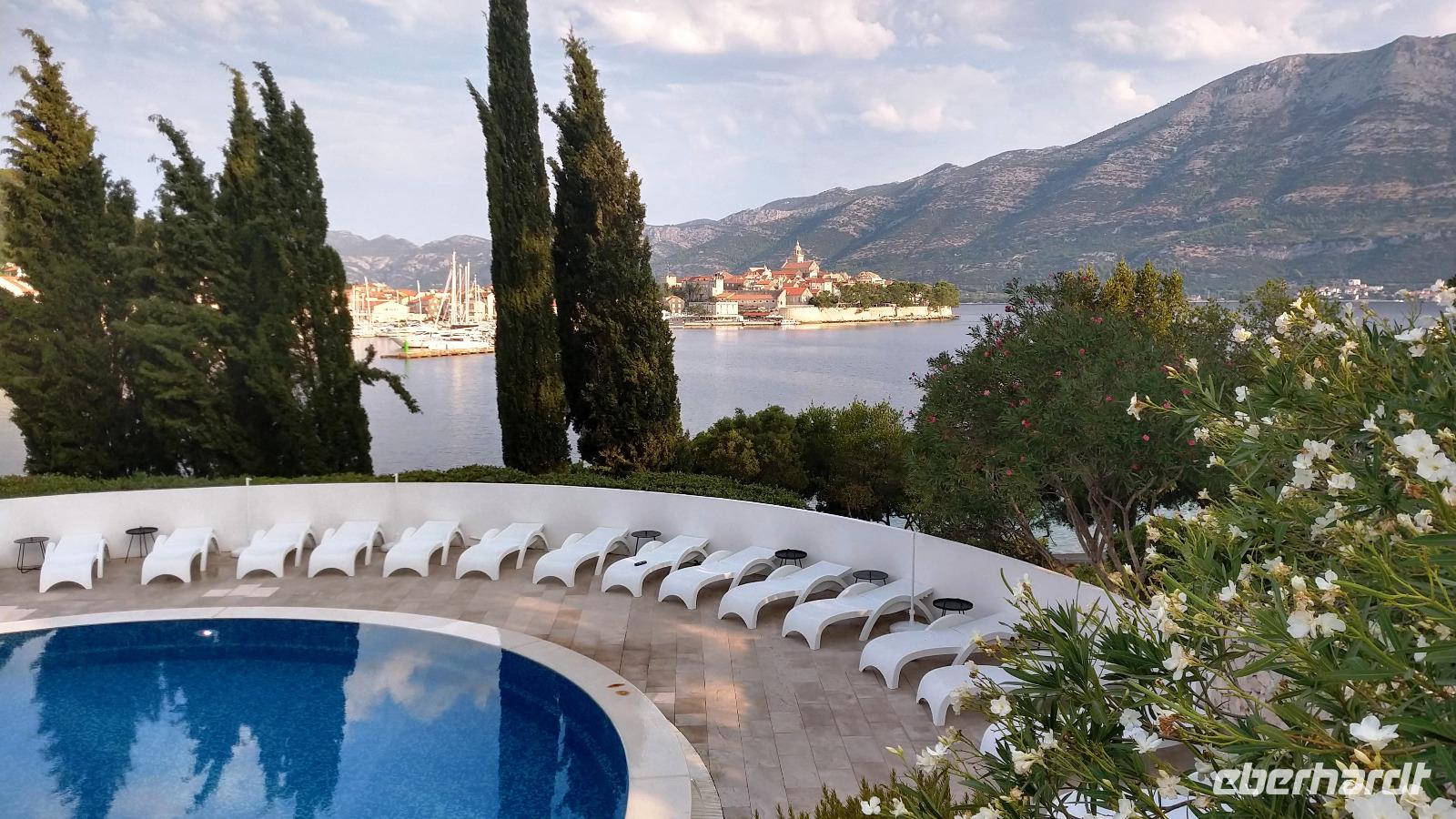 138 Korcula, Ausblick vom Hotel Liburna