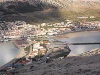 Blick auf die Stadt Pag