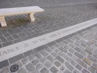 Jesi, der Marktplatz, auf dem Friedrich II. geboren wurde