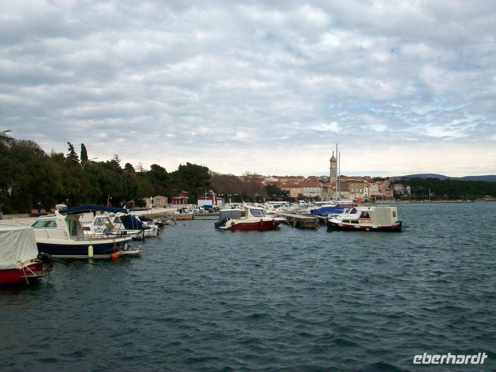 Der Ort Krk auf der Insel Krk