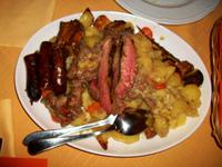 Istrischer Folkloreabend, das Diner 