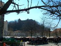 Ljubljana, Blick zur Burg