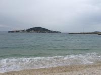 stürmische Winde und aufziehender Regen vor Preko