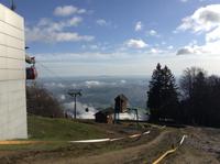 Blick von unserem letzten Hotel auf Maribor