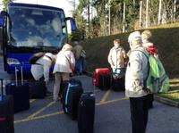 Koffer laden für Heimfahrt