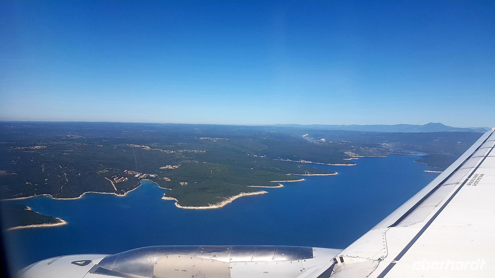 Blick auf die Küste von Kroatien 