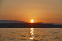 Sonnenuntergang am Hotelstrand