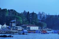 Blick auf unser Hotel von Malinska Zentrum