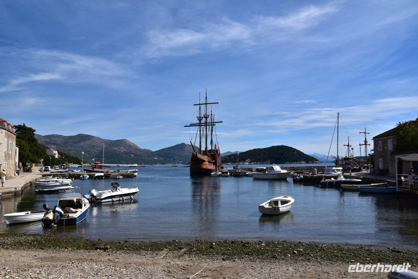 064 Ausflug zu den Elaphiten, Insel Sipan, Hafen