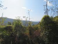 Ausblick während der Wanderung entlang der Bahnstrecke