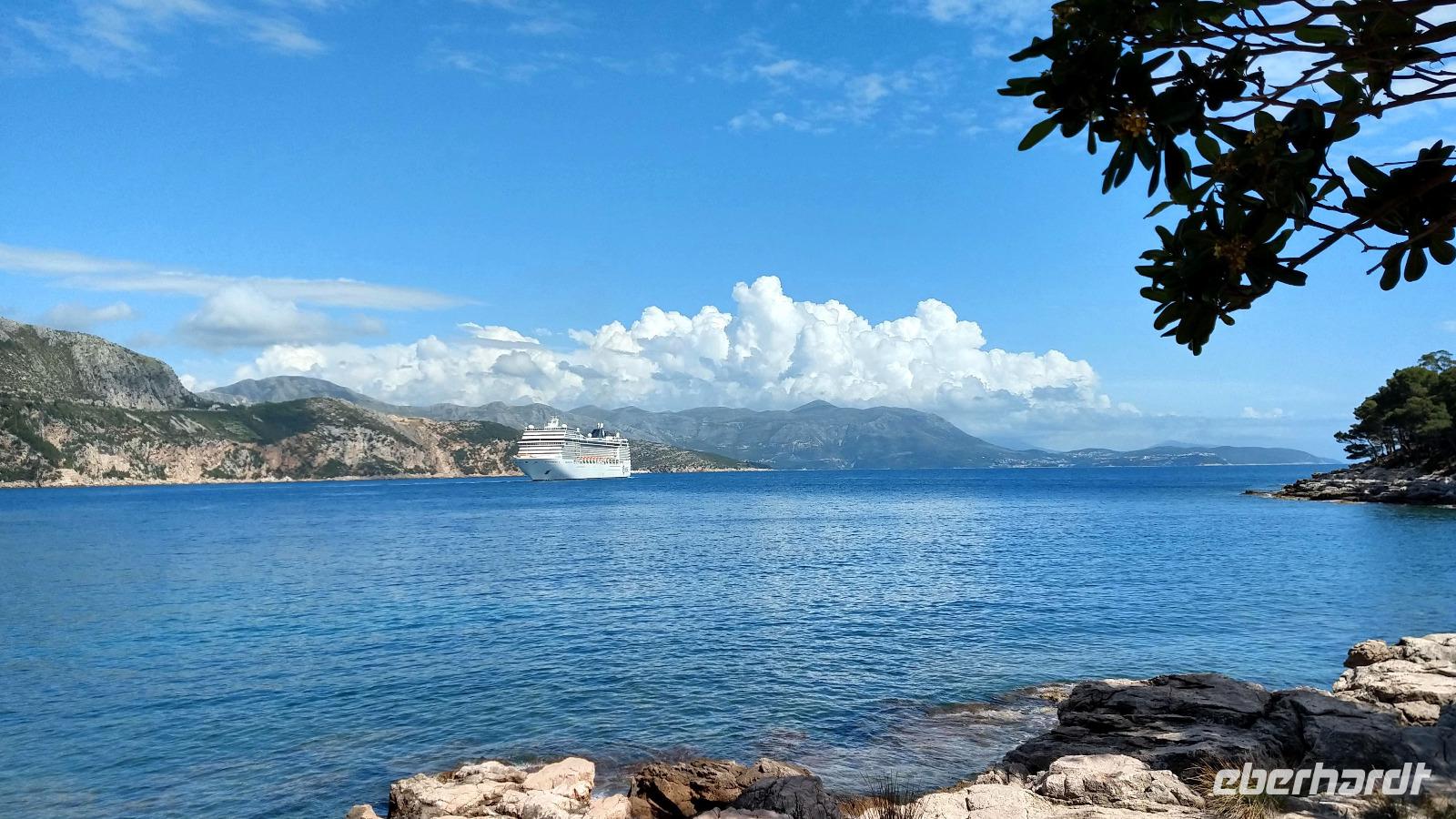 057 Insel Lokrum, Blick zum Festland