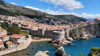 082 Dubrovnik, Blick vom Fort Lovrijenac auf die Altstadt