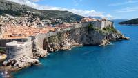 085 Dubrovnik, Blick vom Fort Lovrijenac auf die Altstadt
