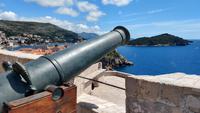 088 Dubrovnik, Blick vom Fort Lovrijenac auf die Altstadt