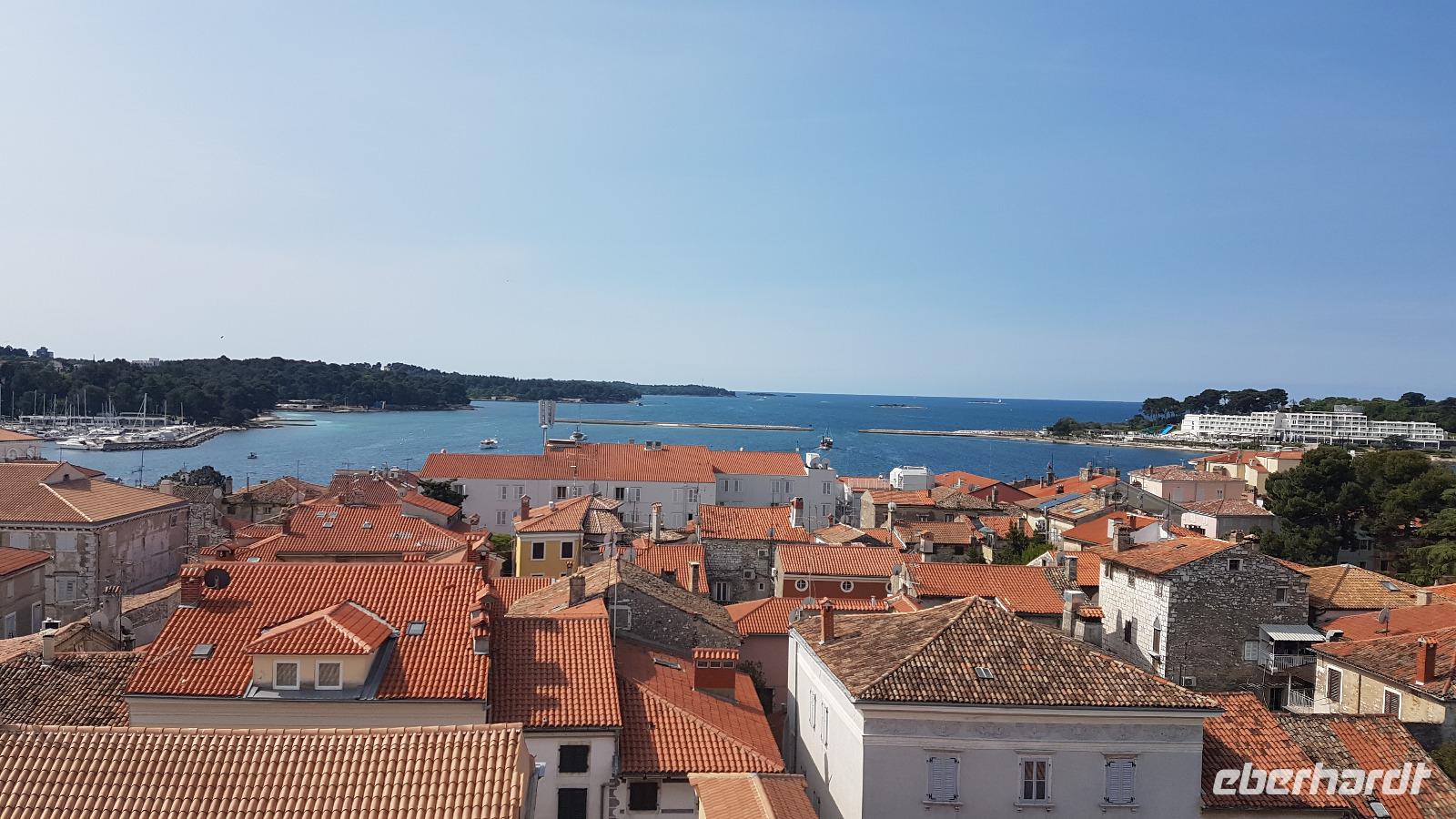Blick vom Turm der Basilika von Porec