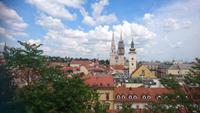 Blick über die Dächer von Zagreb