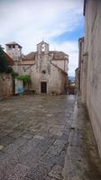 Am Geburtshaus Marco Polos, Korcula