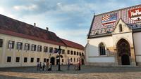 017 Zagreb, Marcus-Platz mit Banuspalais, Sitz des Ministerpräsidenten