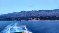 194 Insel Rab, Fährüberfahrt mit Velebit Gebirge