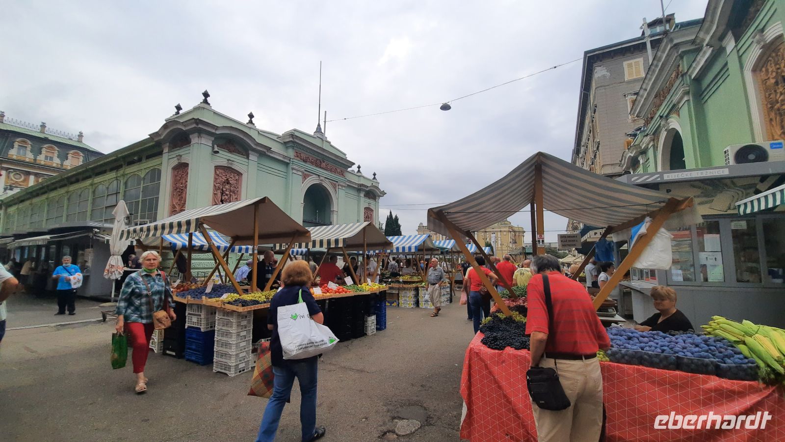Singlereise Kroatien - Markt beim Rundgang in der Hafenstadt Rijeka