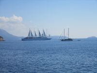 Segelmaster vor Dubrovnik